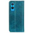 Husa cu clapetă pentru OnePlus Nord CE4 Lite, Split Leather, verde