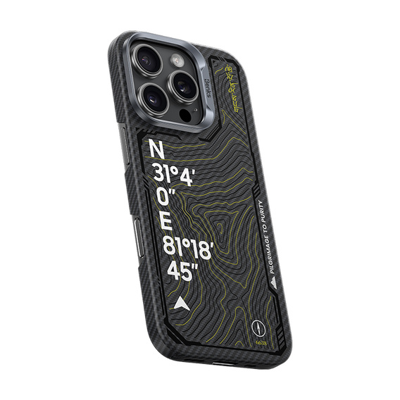 BENKS Kevlar Magnetic Armor Air Kevlar 600D Summit Kangrinboque 0065 la cazul MagSafe pentru iPhone 16 Pro