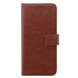 Cu clapetă pentru Oppo A58 4G, Crazy Horse Wallet, maro