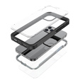 Carcasă pentru iPhone 12/12 Pro, Shockproof, cu folie, negru