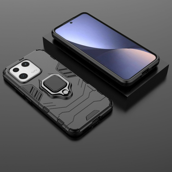 Huse pentru Xiaomi 13, Kickstand Ring, negru
