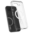 Carcasă MagSafe Spigen pentru Google Pixel 9A, Ultra Hybrid, transparent / alb + 9H Tempered Glass