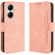Cu clapetă pentru Xiaomi Poco X7 Pro 5G, Card Slot, roz