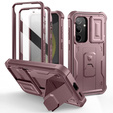 Husă blindată pentru Samsung Galaxy S24, Dexnor Full Body (Two Frames), roz