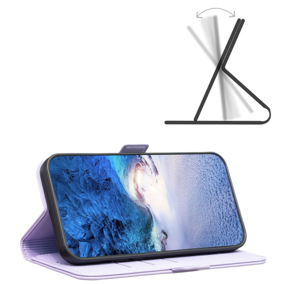 Husa cu clapetă pentru Xiaomi Redmi Note 13 5G, BINFEN Wallet, violet