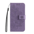 Cu clapetă pentru Samsung Galaxy A13 4G, Mandala Flower, violet