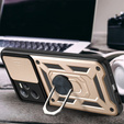 Husă blindată pentru Realme C35, CamShield Slide, de aur