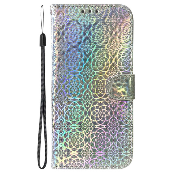 Cu clapetă pentru Oppo A17, Wallet mandala, gri