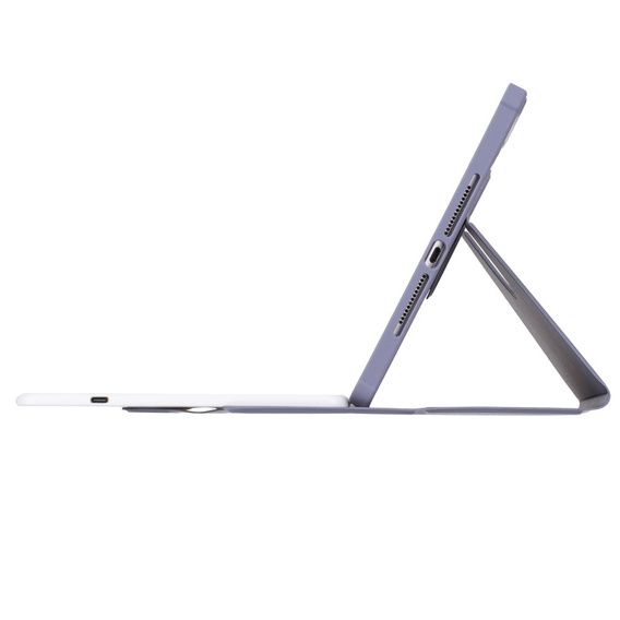 Husă pentru tastatură pentru iPad 11" 2025 A16 (11 gen.) / iPad 10.9" 2022 (10 gen.), Rotary 360° Leather, violet