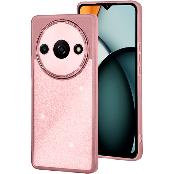 Huse pentru Xiaomi Redmi A3, Glittery Powder, roz
