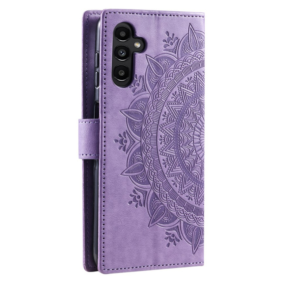 Cu clapetă pentru Samsung Galaxy A34 5G, Mandala, violet