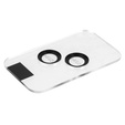 2x ERBORD OPTIK Pro sticlă călită pentru iPhone 15/15 Plus/14/14 Plus camera foto, negru