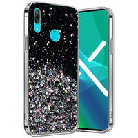 Huse pentru Huawei Y6 2019 / Honor 8A, Glittery, negru