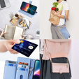 Cu clapetă pentru Infinix Note 40 Pro, Wallet Zipper Pocket, albastru