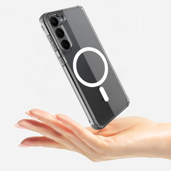 Husă pentru Samsung Galaxy S24, Fusion Hybrid Case, pentru MagSafe, transparentă