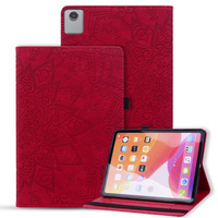 Husă cu clapetă pentru Lenovo Tab M11, flower, roșu