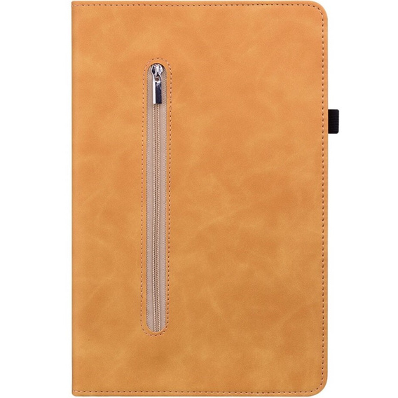 Huse pentru Lenovo Tab M9, Wallet Pen Slot, galben