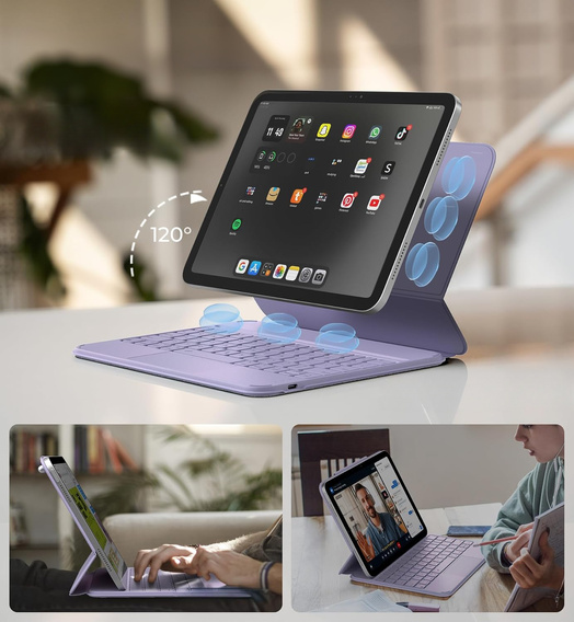 Husă cu tastatură Dexnor pentru iPad 11" 2025 A16 (generația a 11-a) / iPad 10,9" 2022 (generația a 10-a)