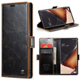 Carcasă flip CASEME pentru Samsung Galaxy Note 20 Ultra, Waxy Textured, cafea