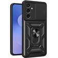 Husă blindată pentru Samsung Galaxy S25 FE, CamShield Slide, negru