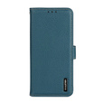KHAZNEH RFID caz pentru Xiaomi Poco F6, Litchi Texture, verde