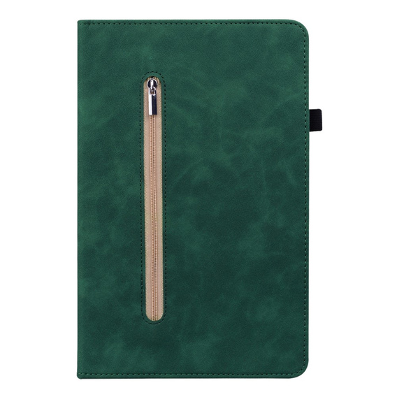 Huse pentru Lenovo Tab P11 Gen 2, Wallet Pen Slot, verde
