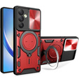Husă blindată pentru Samsung Galaxy A54 5G, CamShield Slide, roșu