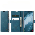 Husa CASEME pentru Samsung Galaxy S22 Ultra, Leather Wallet Case, verde