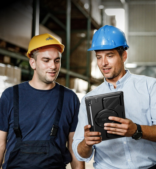 Husă Dexnor 360° cu curea și suport pentru stylus pentru Samsung Galaxy Tab S10 Ultra / S9 Ultra / S8 Ultra