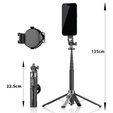 Blavec Fusion P06 - selfie stick din aluminiu cu MagSafe, trepied și telecomandă