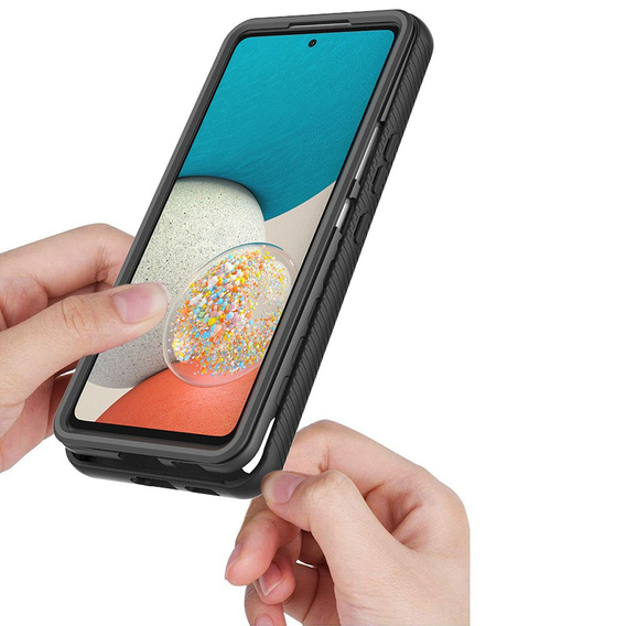 Carcasă pentru Samsung Galaxy A53 5G, Shockproof, cu folie, albastru