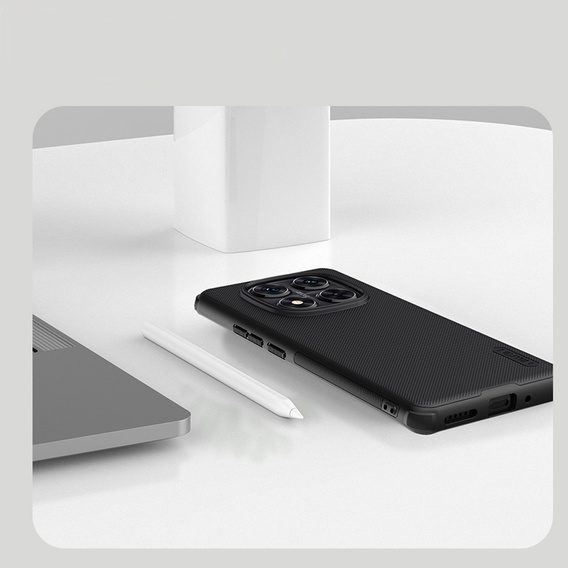 Husa NILLKIN pentru Xiaomi Redmi Note 14 Pro+ 5G, Frosted Shield, pentru MagSafe, negru