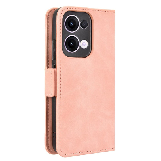 Cu clapetă pentru Oppo Reno 13, Card Slot, roz