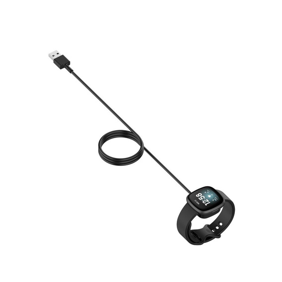 Kabel USB/ładowarka do Fitbit Versa 3 / Sense, Black