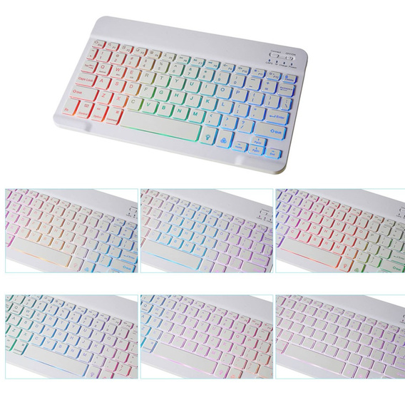 Carcasă + tastatură Galaxy Tab S7+ Plus / S8+ Plus /S7 FE T730 T733, Pen Slot, albastru