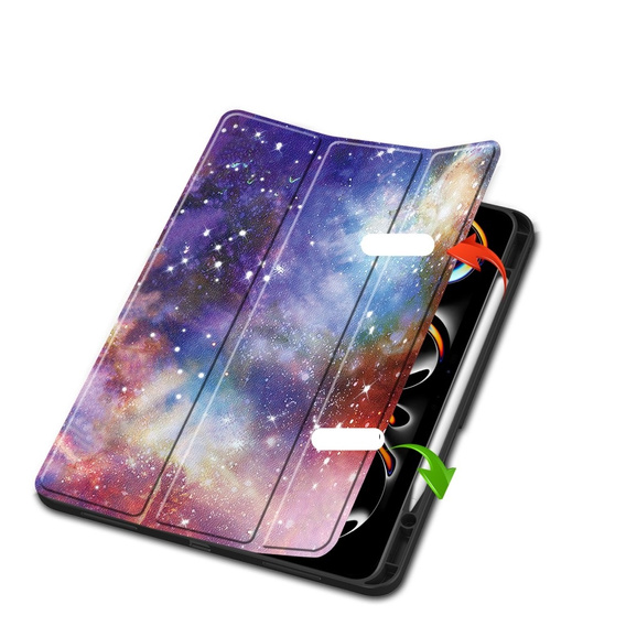 Husă pentru iPad Pro 13" 2024 (7 gen.), Smartcase, galaxy