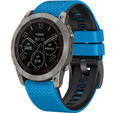 Curea de silicon pentru Garmin Fenix 7 / Forerunner 965 / 955 / 945 / 935, albastru / negru