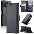 ERBORD Portofel Glossy Litchi cu clapetă pentru Motorola Edge 60 Pro