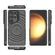 Husă pentru Samsung Galaxy S25 Ultra, Ripple Kickstand, pentru MagSafe, negru
