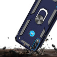 Husă blindată pentru Motorola Moto E7 Power / E7i Power, Nox Case Ring, albastru închis