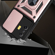 Husă blindată pentru Xiaomi Poco F4 GT, CamShield Slide, roz rose gold