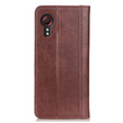Huse pentru Samsung Galaxy Xcover 7, Wallet Litchi Leather, maro