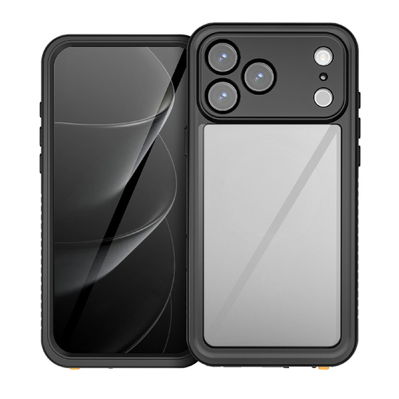 Husă pentru iPhone 17 Pro Max, IP68 rezistentă la apă Redpepper, negru