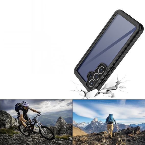 Husă pentru Samsung Galaxy S25 FE, rezistentă la apă IP68 Redpepper