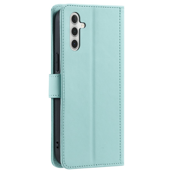Husă cu clapetă pentru Samsung Galaxy A36 5G, Rhombus Crossbody Leather, verde
