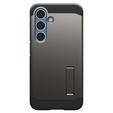 Carcasa Spigen pentru Samsung Galaxy S25+ Plus, Tough Armor Mag MagSafe, gri + 9H Tempered Glass