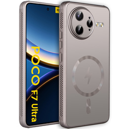 Carcasă pentru Xiaomi Poco F7 Ultra, MagSafe, titan aur