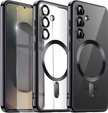 Husă pentru Samsung Galaxy S25, Electro MagSafe, negru + Sticlă pentru ecran