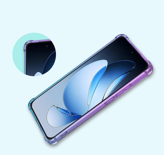Husa pentru Oppo Reno 13, Gradient Dropproof, Violet / albastru
