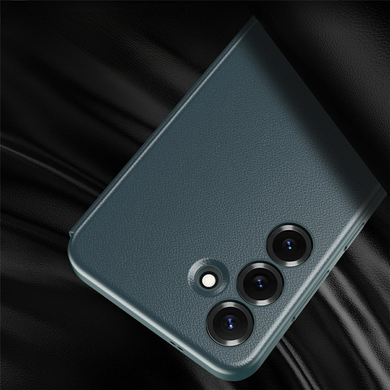 Husă din piele cu fereastră Smart View pentru Samsung Galaxy S25 FE